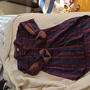 Kavu Outdoor Wear Plaid Flannel Dress